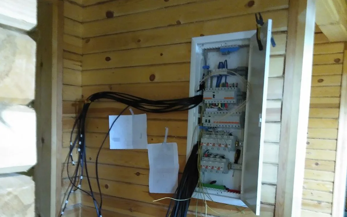 Электрика в доме из бруса 140 м², Новолисиха
